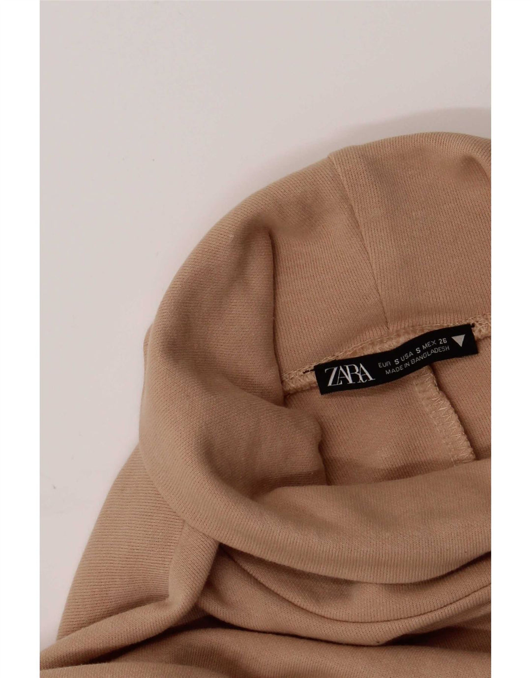 Женское платье прямого кроя с рукавом 1/2 Zara UK 8, маленькое бежевое