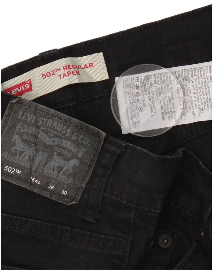 Женские зауженные джинсы Levi's 502 Regular W28 L30 Темно-синие, хлопок