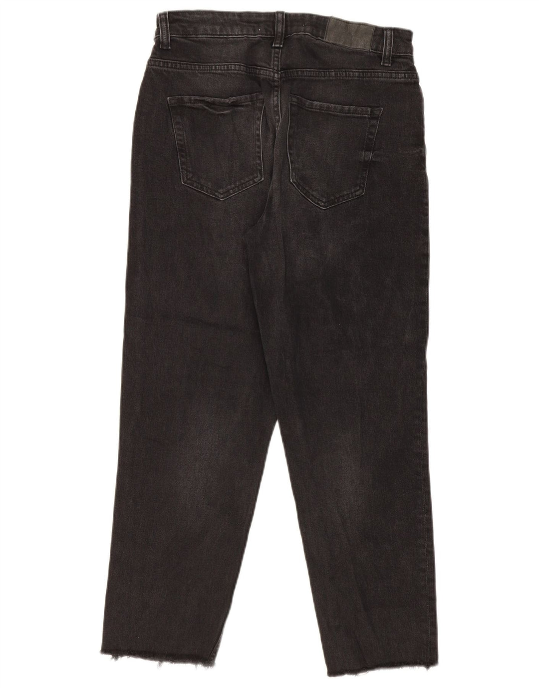 ZARA Womens Cropped Jeans EU 40 Medium W30 L25 Black Cotton