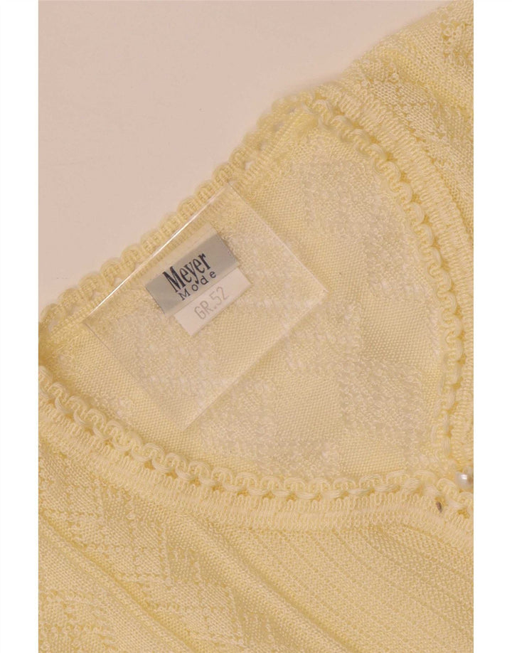 Винтажная женская вязаная блузка Top IT 52 2XL Белый полиакрил