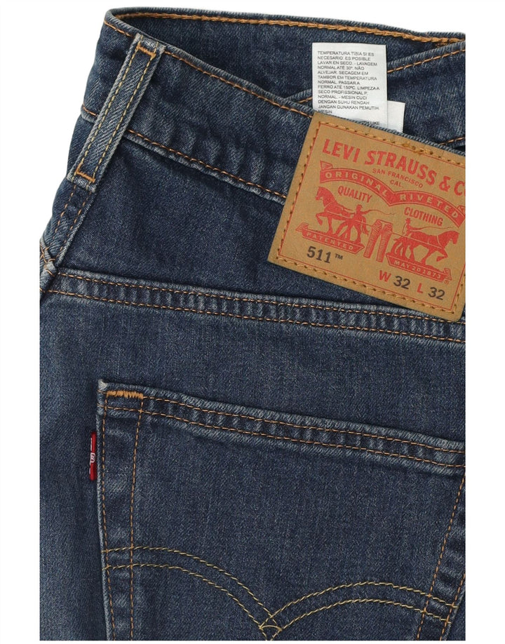 Мужские джинсы LEVI'S 511 Slim W32 L30 Синие, хлопок