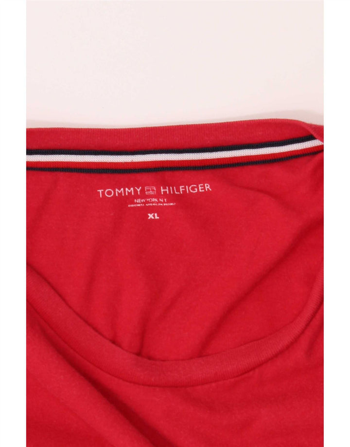Tommy Hilfiger Мужская футболка с рисунком Top XL Красный