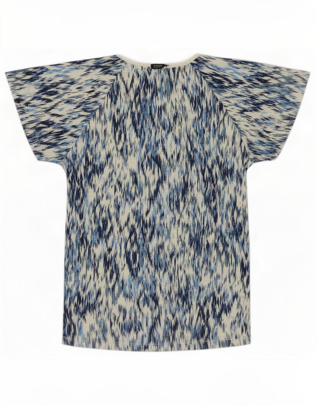 Женская блузка M&Co Top UK 10 Small Blue Ikat Cotton