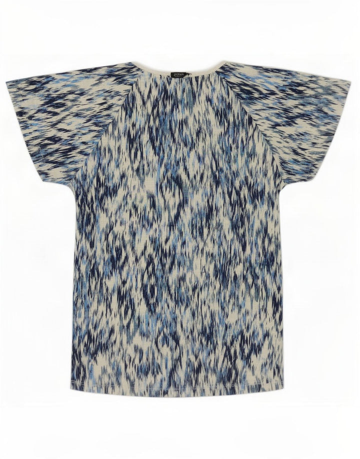 Женская блузка M&Co Top UK 10 Small Blue Ikat Cotton