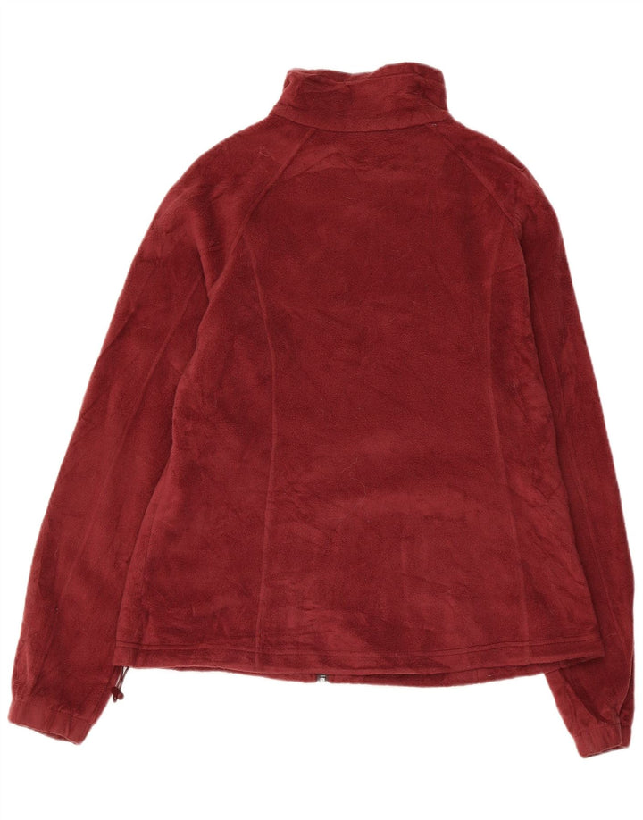 Женская флисовая куртка COLUMBIA UK 18 XL бордового цвета из полиэстера