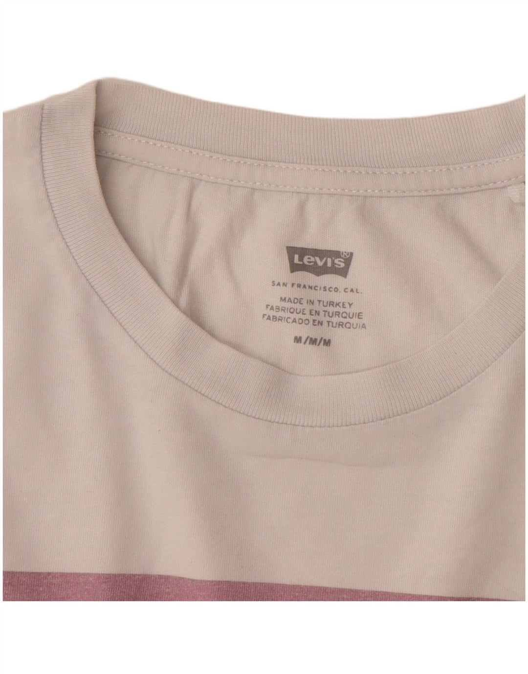 Женская футболка с рисунком LEVI'S Top UK 12, средний размер, белый хлопок