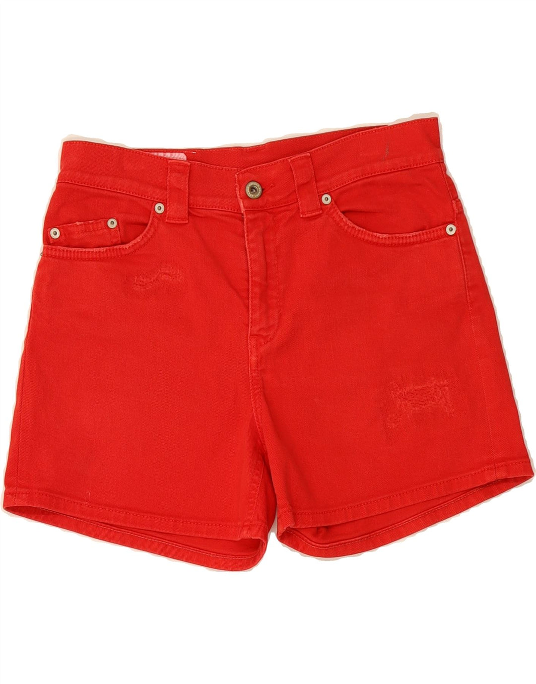 DONDUP Womens Denim Shorts W26 Small Red Vintage Dondup and Second-Hand Dondup from Messina Hembry 