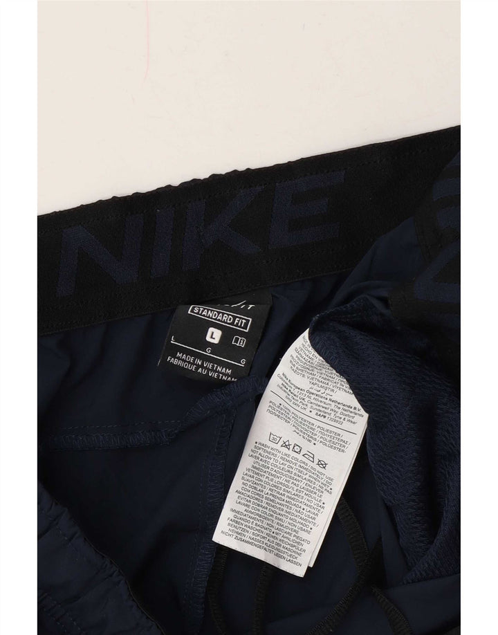 Мужские спортивные шорты Nike Dri Fit Standard, большие темно-синие, полиэстер