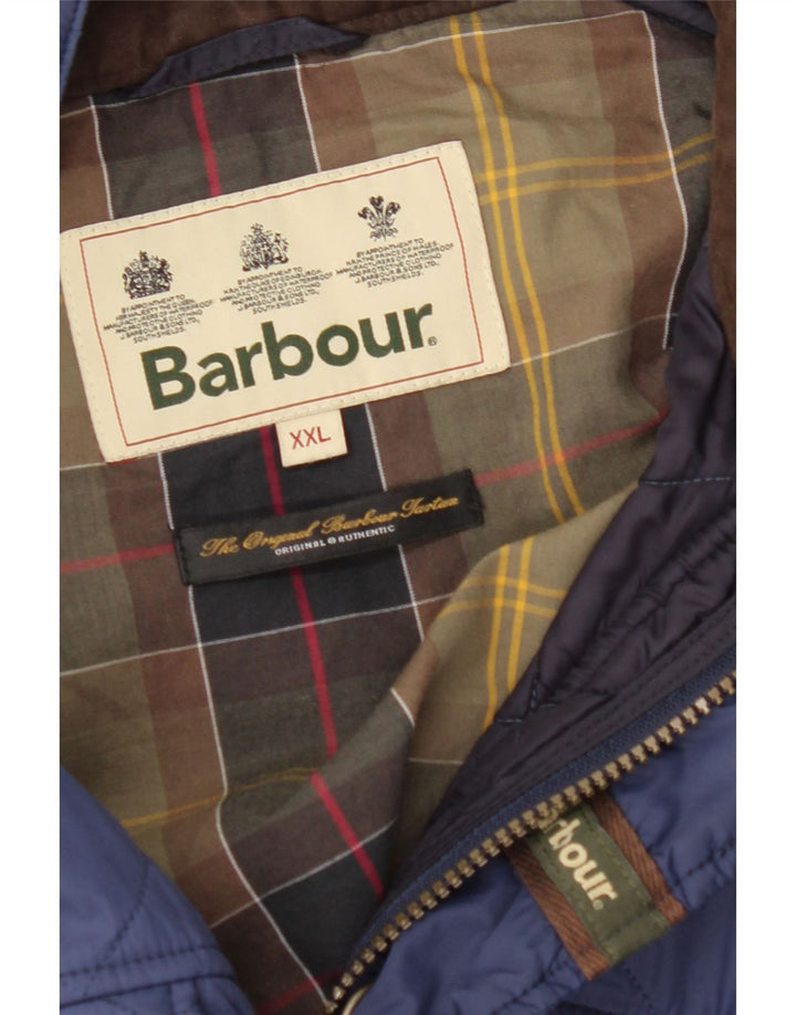 Мужская стеганая куртка BARBOUR UK 44 2XL синяя