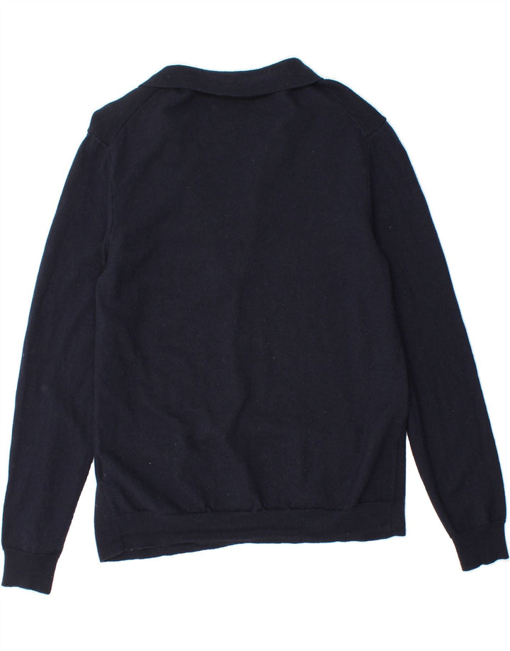 JOOP Womens Cardigan Sweater UK 14 Large Navy Blue Vintage Joop and Second-Hand Joop from Messina Hembry 