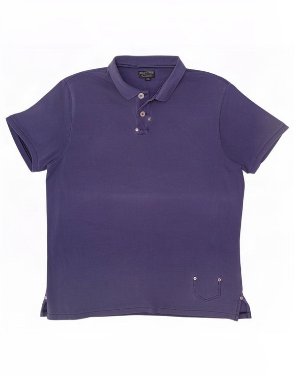 Мужская рубашка-поло Ralph Lauren 2XL темно-синяя, хлопок