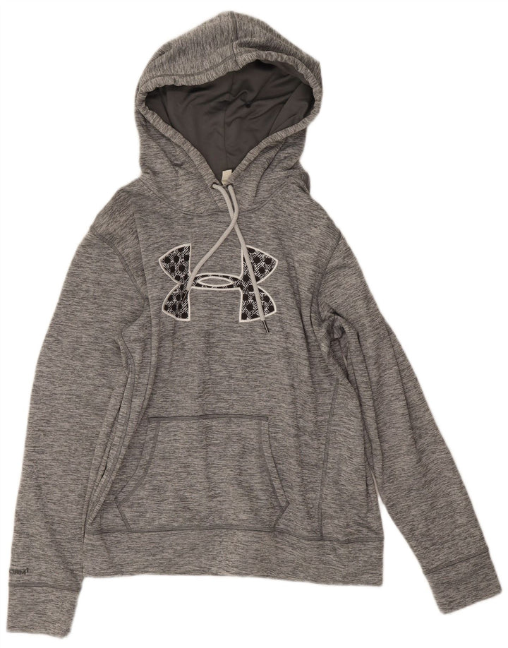 Женский джемпер с капюшоном Under Armour UK 14, средний серый полиэстер