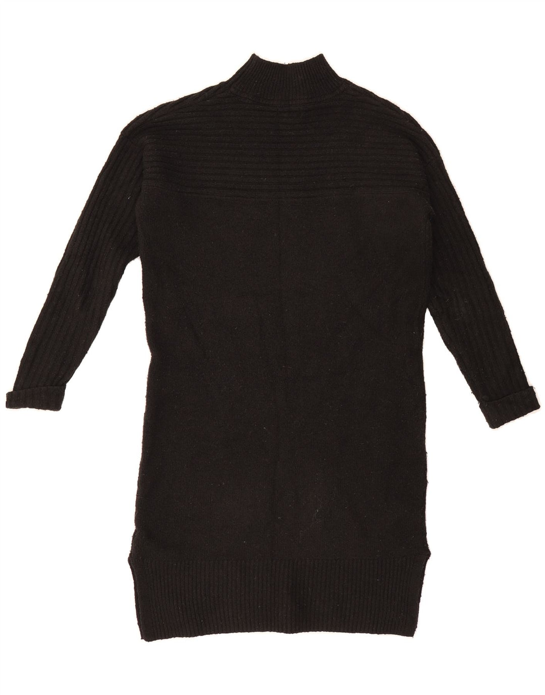 FAT FACE Womens Jumper Dress UK 8 Small  Black Polyester Vintage Fat Face and Second-Hand Fat Face from Messina Hembry 