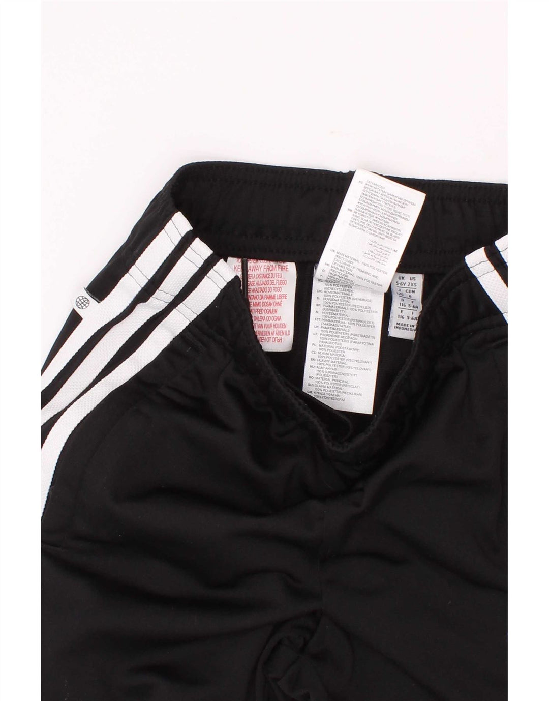 Спортивный костюм Adidas для мальчиков, брюки для бега, 5-6 лет, черный полиэстер