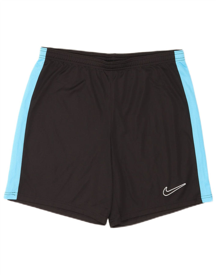 Мужские спортивные шорты Nike Dri Fit Slim, большие черные полиэстер с цветными блоками