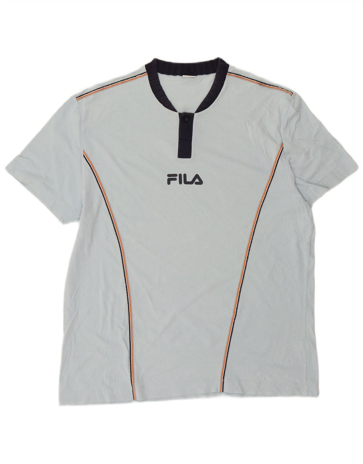 Мужская футболка Fila, большой синий хлопок