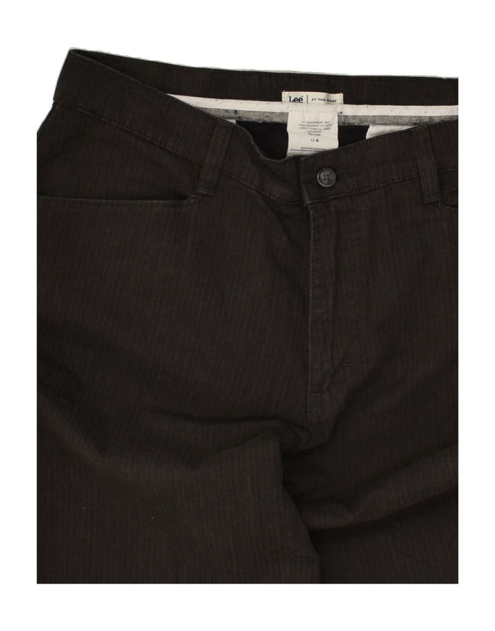 LEE Womens Tapered Chino Trousers US 12 Large W32 L31  Brown Striped | Vintage Lee | Thrift | Second-Hand Lee | Used Clothing | Messina Hembry 