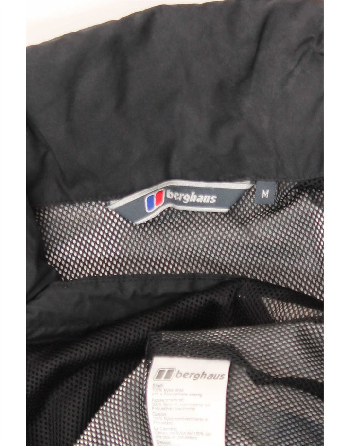 Berghaus Мужская дождевик с капюшоном UK 38 Средний Черный Нейлон