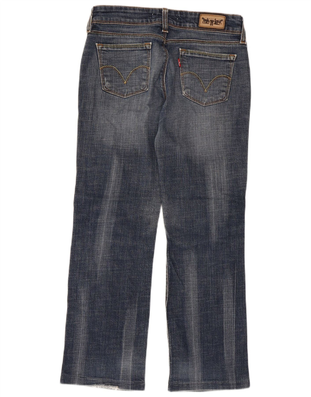 Женские укороченные прямые джинсы Levi's 570 W29 L26, синий хлопок