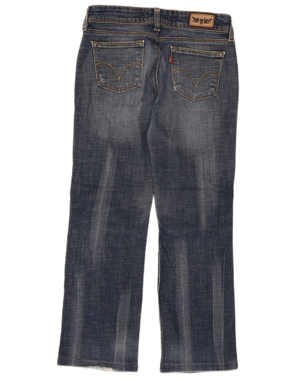 Женские укороченные прямые джинсы Levi's 570 W29 L26, синий хлопок