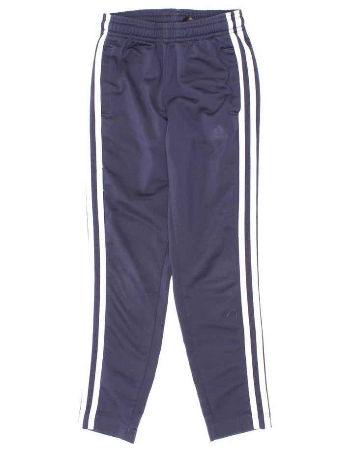 Спортивные брюки Adidas Aeroready для мальчиков 7-8 лет, темно-синий, полиэстер