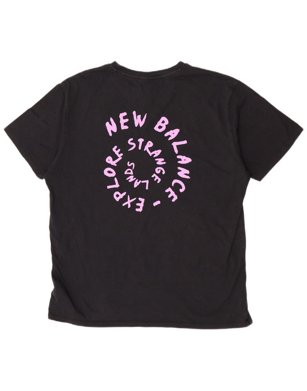 Мужская футболка с рисунком New Balance Top XL, черный хлопок