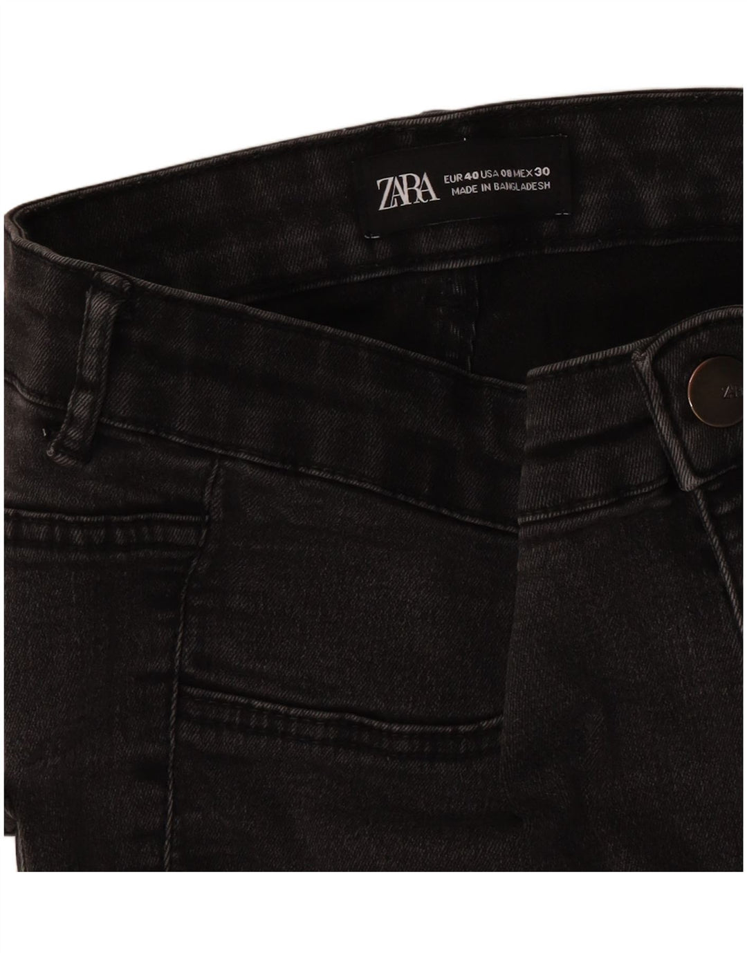 Женские джинсы скинни Zara EU 40 Medium W30 L28, черные