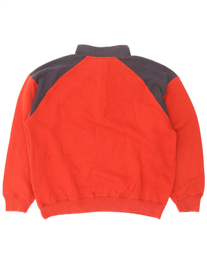 Мужской свитшот с воротником на молнии Fila XL, красный хлопок
