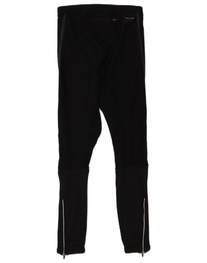 Женские леггинсы Nike Dri Fit UK 12, средний черный полиэстер