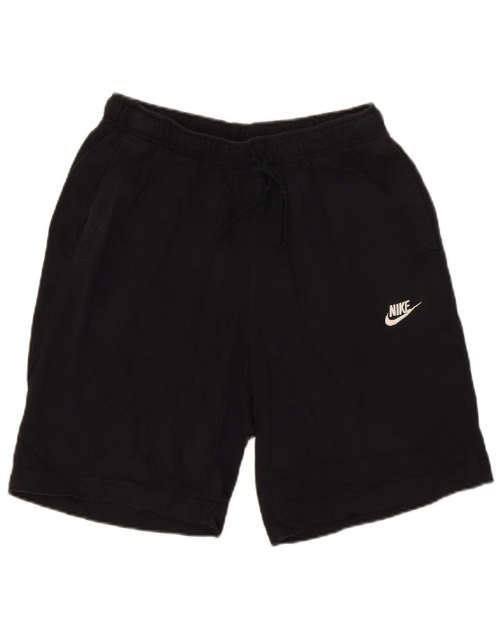 Мужские спортивные шорты Nike, большие черные, хлопковые