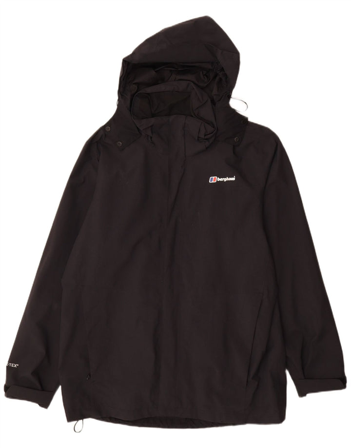 Berghaus Мужская дождевик с капюшоном UK 42 XL Черный Полиамид