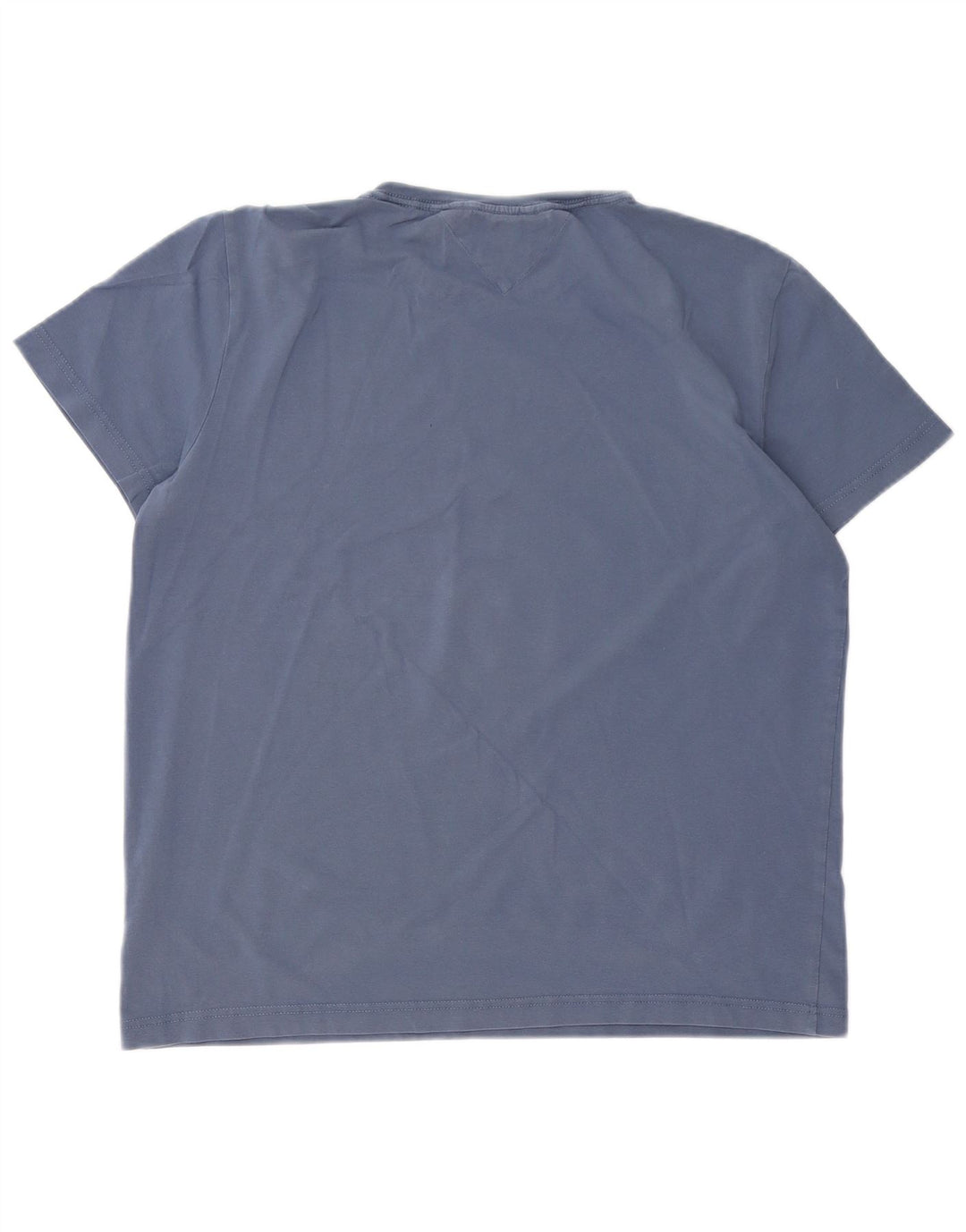 TOMMY HILFIGER Женская футболка приталенного кроя, топ UK 18 XL, синий хлопок