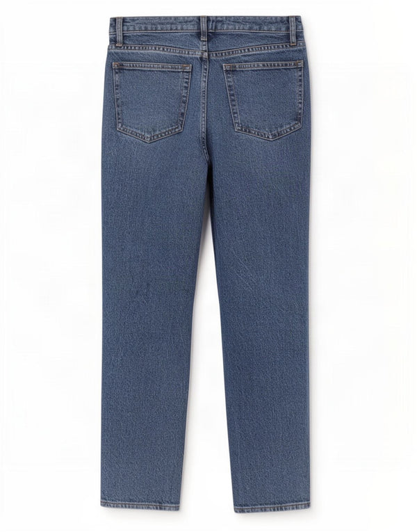 Женские укороченные прямые джинсы Topshop W26 L24, синий хлопок