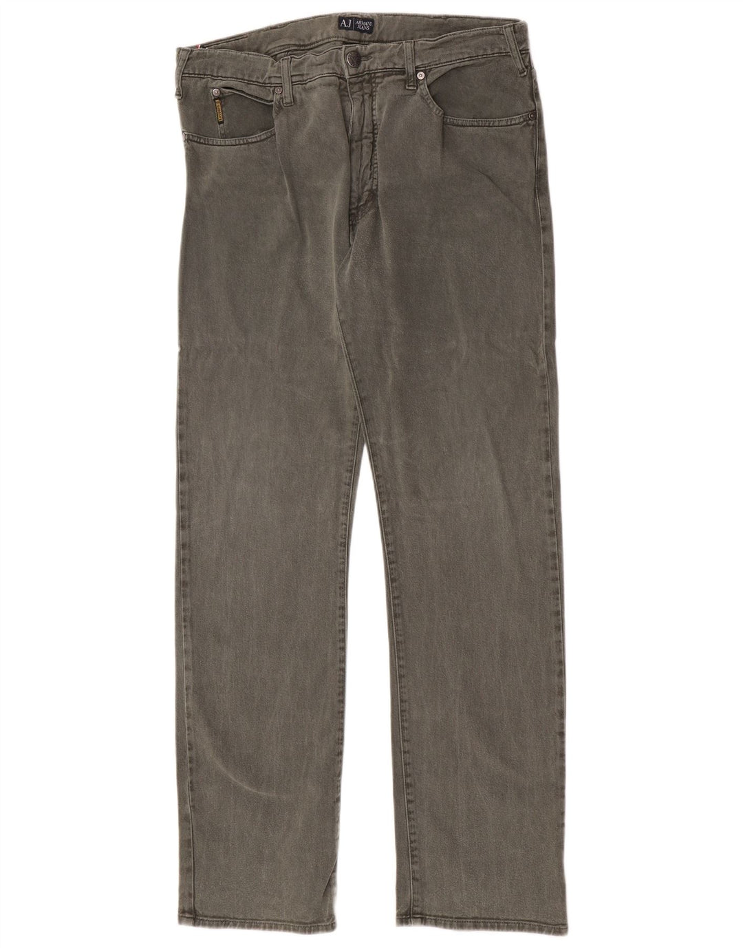 Мужские прямые джинсы Armani W36 L34, зеленый хлопок
