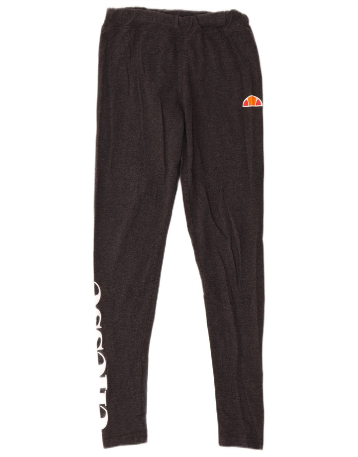 Женские леггинсы с рисунком Ellesse UK 10, маленькие серые, хлопок