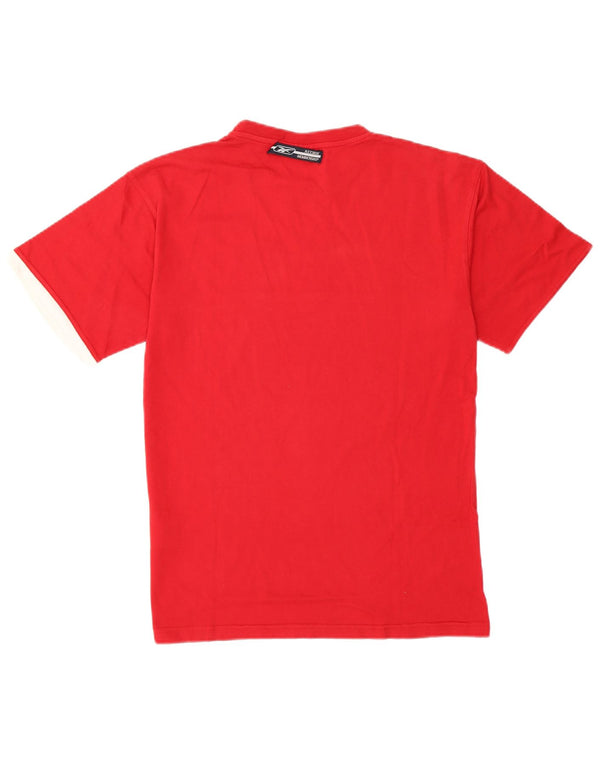 Мужская футболка Reebok Top XS из хлопка в красную полоску