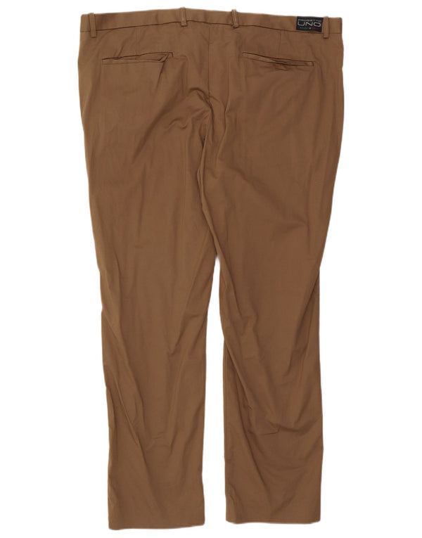Мужские узкие брюки Marks & Spencer Autograph W44 L31, бежевый хлопок