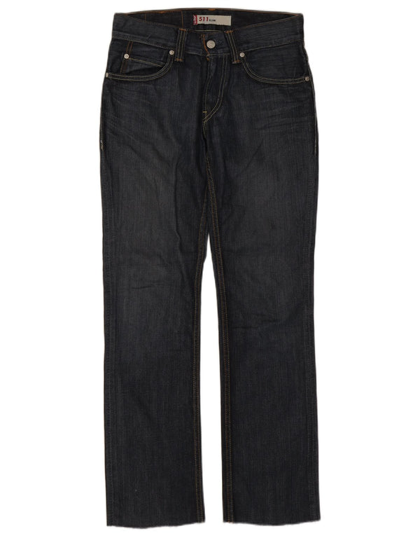 Женские узкие джинсы Levi's 511 W30 L30 темно-синие, хлопок