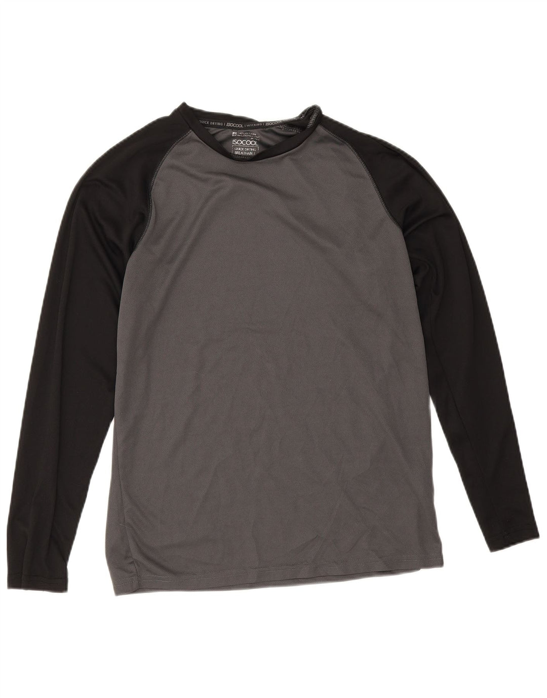 Mountain Warehouse Мужской топ IsoCool с длинным рукавом, маленький серый цветной блок