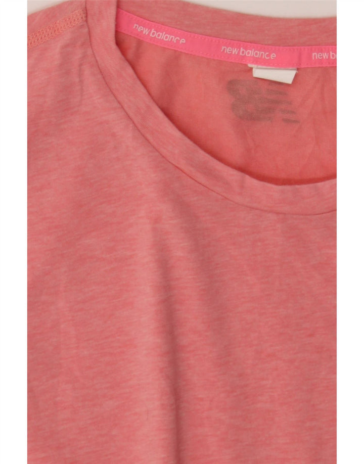 NEW BALANCE Womens T-Shirt Top UK 14 Medium Pink Vintage New Balance and Second-Hand New Balance from Messina Hembry 