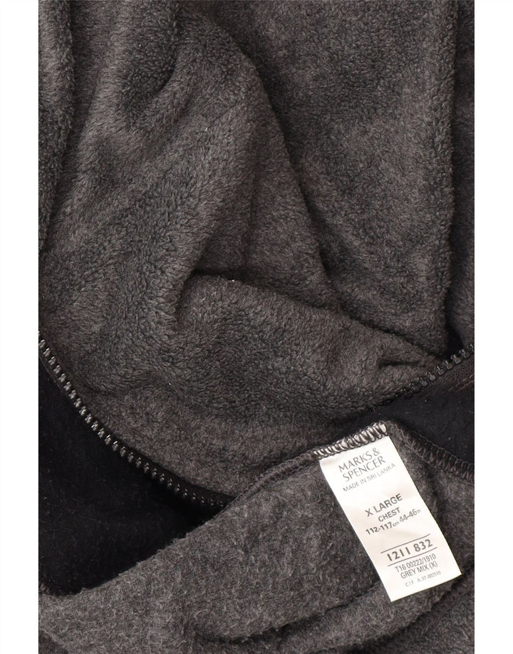 Мужская флисовая куртка Marks & Spencer UK 42 XL серая, полиэстер