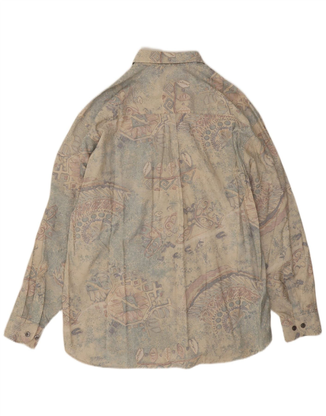 Мужская рубашка Club D'Amingo с абстрактным узором, размер 41/42, большая, разноцветная