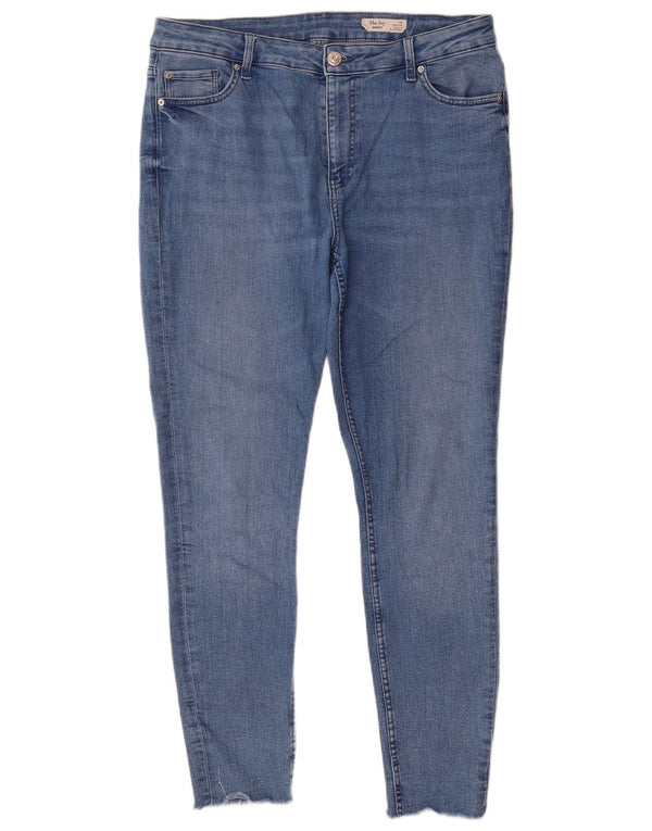 Женские джинсы скинни Marks & Spencer The Ivy UK 16, большие W36 L29, синие, хлопок