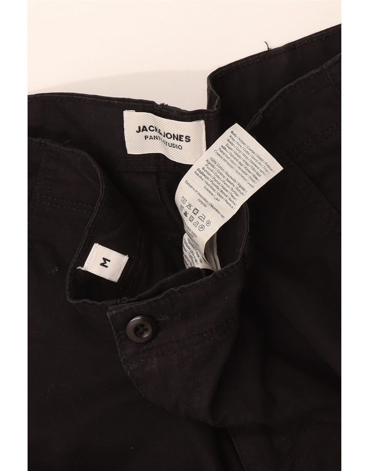 Мужские шорты карго Jack & Jones Medium W32, черные, хлопковые