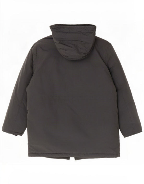 Woolrich Пуховое пальто с капюшоном для мальчиков 9–10 лет, темно-синий, хлопок