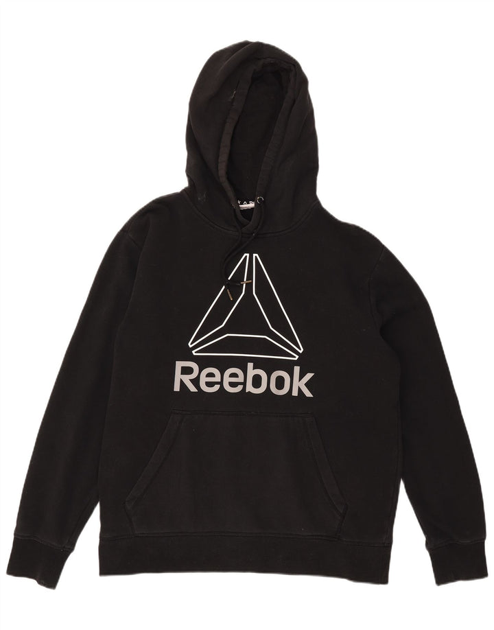 Мужская толстовка с капюшоном Reebok, большая черная