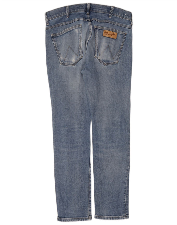 Мужские джинсы Wrangler Larston Slim W32 L32, синий хлопок