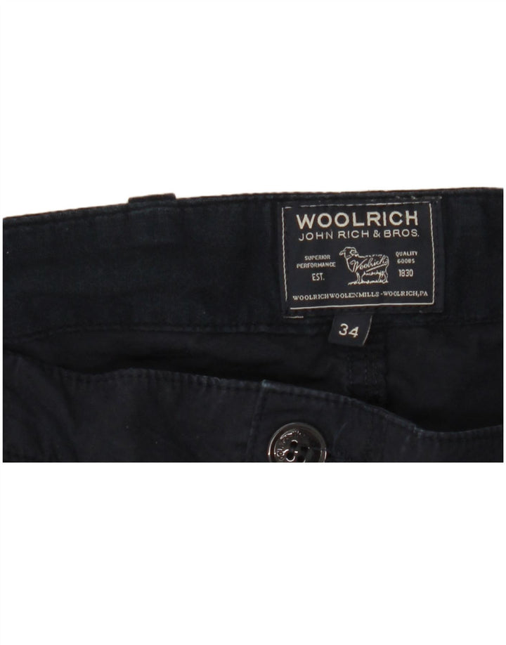 Мужские прямые брюки-карго Woolrich W34 L27 темно-синие