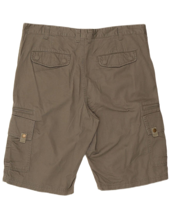 Винтажные мужские шорты-карго W38 XL, цвет хаки, хлопок