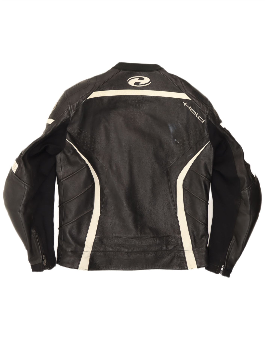 Мужская гоночная куртка Held Motorstyle с графическим рисунком, размер 48 XL, черная с цветными блоками